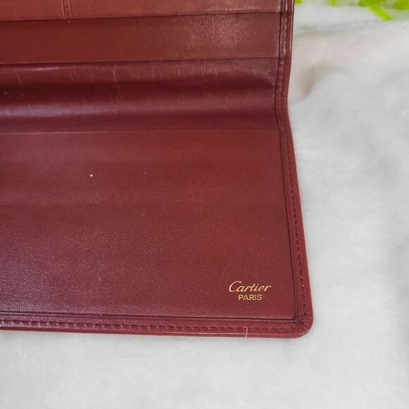 Authentic Cartier Bifold Bordeaux Wallet - Picture 7 of 14